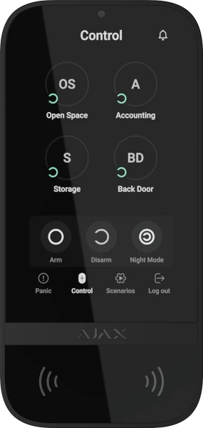 AJAX KeyPad TouchScreen